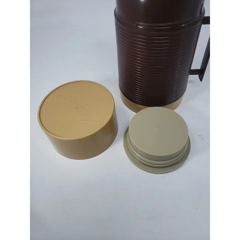 Aladdin Wide Mouth Vintage 1970's Brown Tan Insulated  Food Storage Container